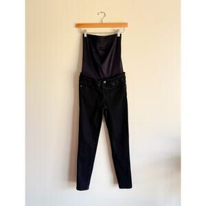 Blanqi Black Full Belly Panel Maternity Skinny Jeans - Size 4